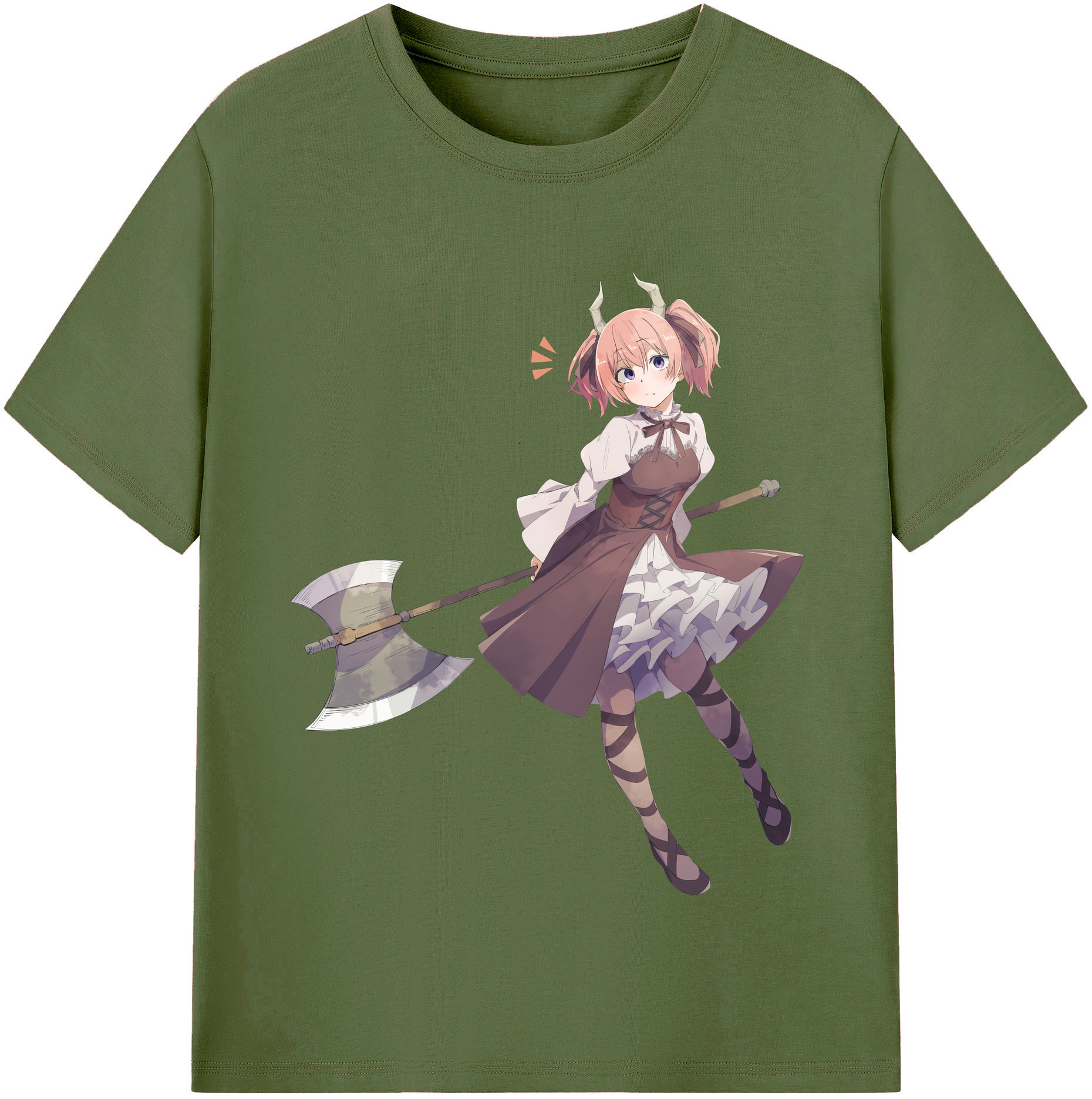 （画像用） 葬送のフリーレン Frieren 綿100％半袖Tシャツ（フロントプリント）
